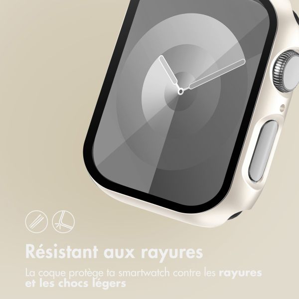 imoshion Coque rigide à couverture complète Apple Watch 7 / 8 / 9 - 41 mm - Lumière stellaire