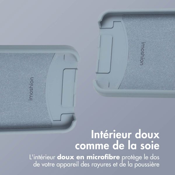 imoshion Coque arrière Color avec cordon amovible et MagSafe Apple iPhone 17e / 16e - Ash Blue