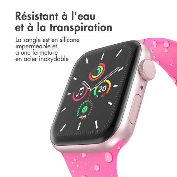imoshion Bracelet en silicone⁺ Apple Watch | 44/45/46/49 mm - Taille M/L - Barbie Pink