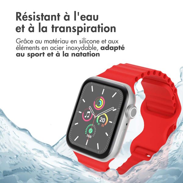 imoshion Bracelet Athletic en silicone Apple Watch | 44/45/46/49 mm - Rouge