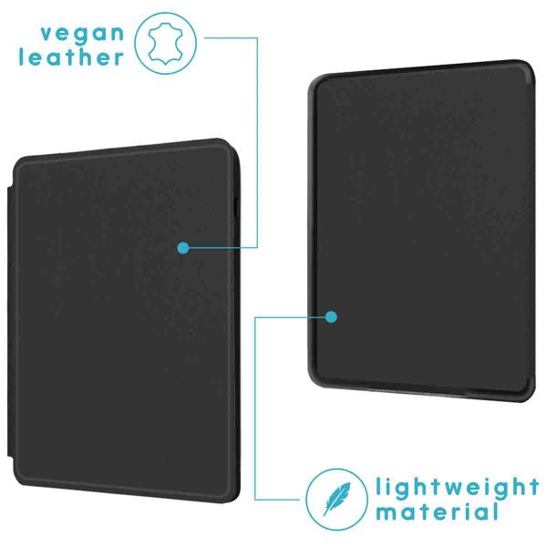 imoshion Étui de liseuse portefeuille Slim Hard Amazon Kindle (2024) / Amazon Kindle (2022) 11th gen - Noir