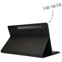 Accezz Étui de tablette Bluetooth Clavier Samsung Galaxy Tab S9 Plus - QWERTY / NL - Noir