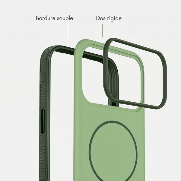 imoshion Coque arrière Color avec Thin MagSafe Ring Apple iPhone 18 Pro / 17 Pro - Vert foncé