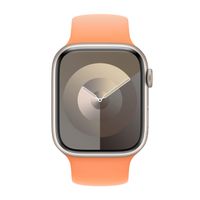 Apple Bracelet Boucle unique en Silicone Apple Watch | 44/45/46/49 mm - Taille 5 - Orange Sorbet