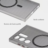 Accezz Coque arrière Lite avec MagSafe | Fluted | Samsung Galaxy S24 Ultra - Noir