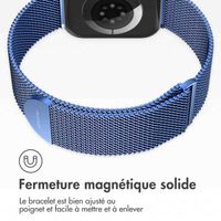 imoshion Bracelet magnétique milanais Apple Watch | 44/45/46/49 mm - Taille M - Bleu