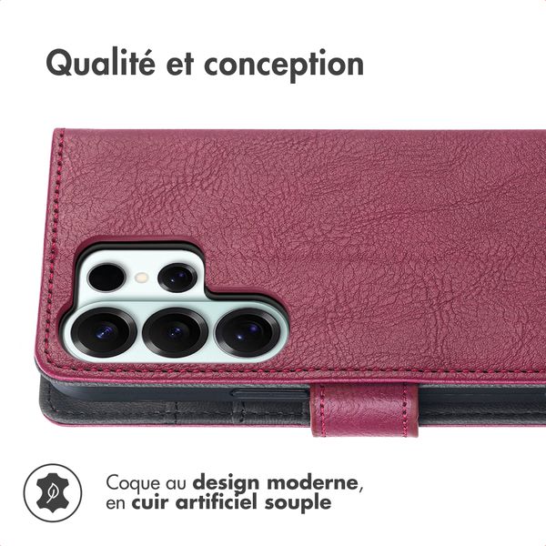imoshion Étui de télephone portefeuille de luxe Samsung Galaxy S26 Ultra - Bordeaux