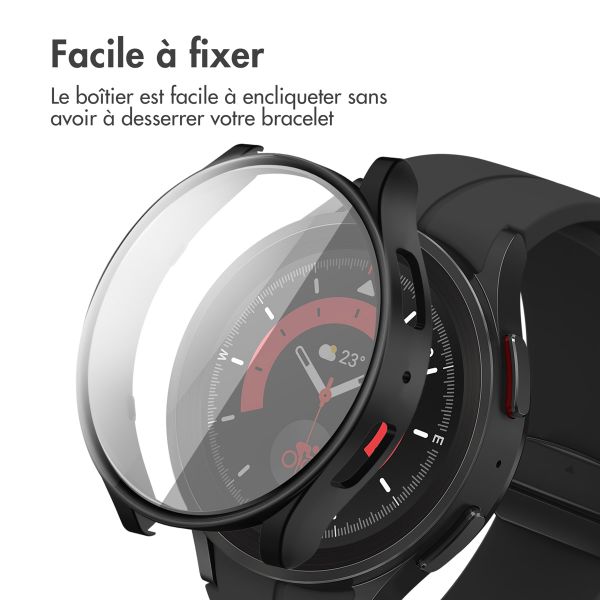 imoshion Coque rigide à couverture complète Samsung Galaxy Watch 6 - 44 mm - Noir