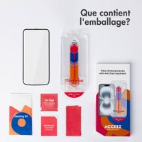 Accezz Protecteur d'écran en verre trempé + Applicateur Apple iPhone 17
