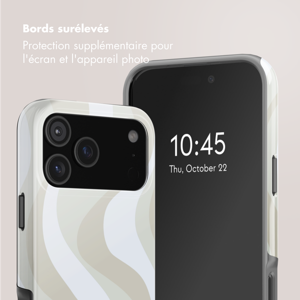 Selencia Coque arrière Vivid avec MagSafe Apple iPhone 17 Pro Max - Desert Waves Beige