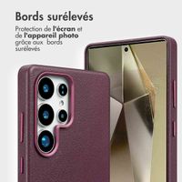 Accezz Étui de télephone portefeuille en cuir 2-en-1 avec MagSafe Samsung Galaxy S25 Ultra - Heath Purple