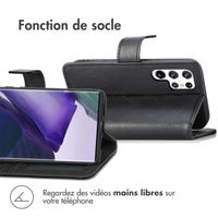 imoshion Étui de télephone portefeuille de luxe Samsung Galaxy S22 Ultra - Noir