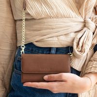 Selencia Pochette amovible en cuir végan Eny Samsung Galaxy S20 Ultra - Marron