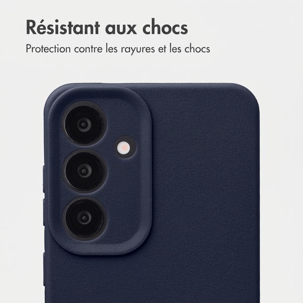 imoshion Coque arrière Texture Samsung Galaxy S25 - Bleu foncé