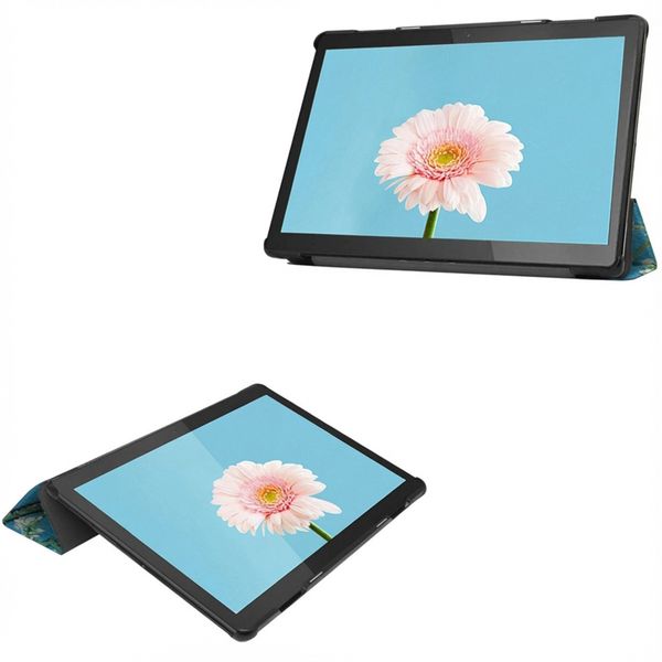 imoshion Coque tablette Design Trifold Lenovo Tab M10 - Green Plant