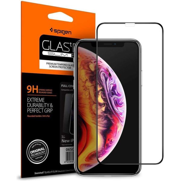 Spigen Protection d'écran en verre trempé GLAStR Apple iPhone X / Xs