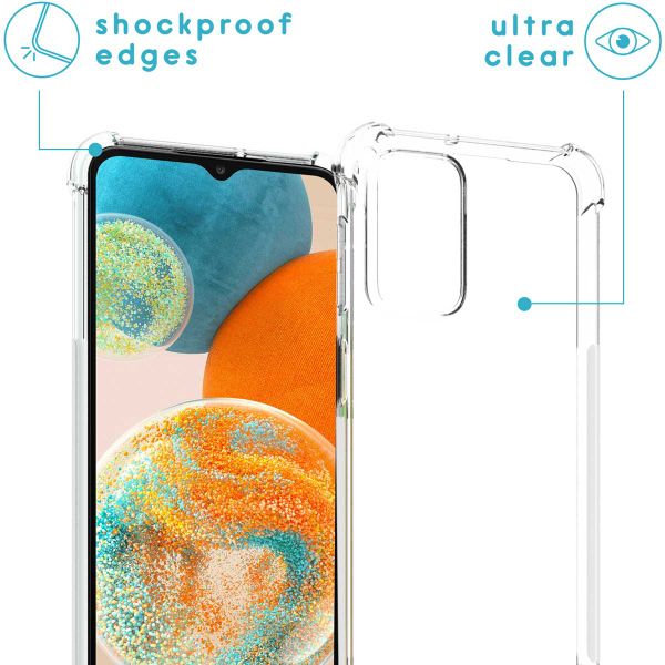 imoshion Coque arrière transparente avec cordon Samsung Galaxy A23 (5G) - Noir