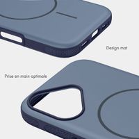 imoshion Coque arrière Color avec Thin MagSafe Ring Apple iPhone 16 - Bleu foncé