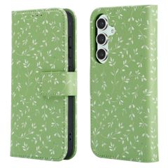 imoshion Étui de télephone portefeuille Design Samsung Galaxy S25 - Green Flowers