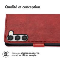 imoshion Étui de télephone portefeuille de luxe Samsung Galaxy S23 - Rouge