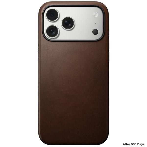Nomad Coque Modern Leather avec MagSafe Apple iPhone 17 Pro Max - Marron