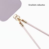 Selencia Cordon universel pour téléphone avec 2 crochets - réglable - Muted Mauve
