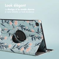 imoshion Coque tablette Design rotatif à 360° Samsung Galaxy Tab S6 Lite (2020/2022/2024)  - Flowers