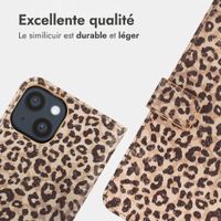 imoshion Étui de télephone portefeuille Design Apple iPhone 14 - Leopard Mood