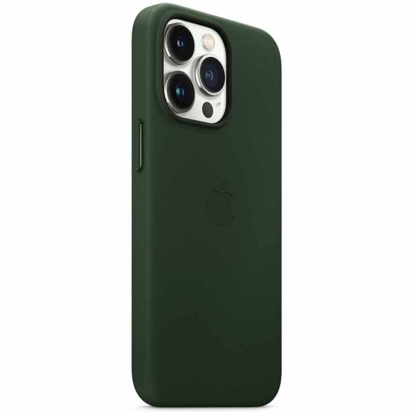 Apple Coque Leather MagSafe Apple iPhone 13 Pro - Sequoia Green