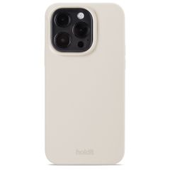 Holdit Coque Silicone Apple iPhone 15 Pro - Light Beige