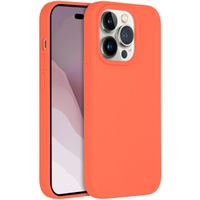 Accezz Coque Liquid Silicone avec MagSafe Apple iPhone 14 Pro - Nectarine