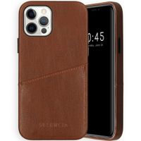 Selencia Coque arrière en cuir végan Vayu Apple iPhone 12 (Pro) - Marron