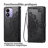 imoshion Etui de télephone Mandala Xiaomi Redmi Note 17 (5G) - Noir