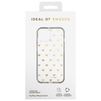 iDeal of Sweden Coque Clear MagSafe Apple iPhone 14 / 13 - Golden Hearts