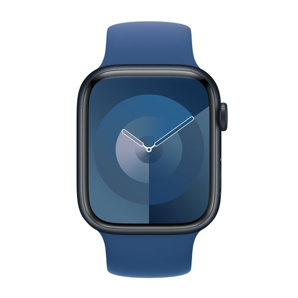 Apple Bracelet Boucle unique en Silicone Apple Watch | 44/45/46/49 mm - Taille 12 - Blue Ocean