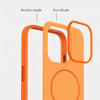 imoshion Coque arrière Color avec Thin MagSafe Ring Apple iPhone 15 Pro - Orange