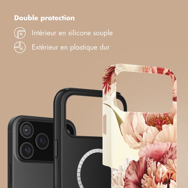Selencia Coque arrière Vivid avec MagSafe Apple iPhone 17 Pro Max - Vintage Peony