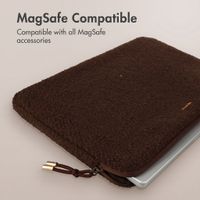 Selencia Housse laptop teddy 13-14 pouces - Choco Brown