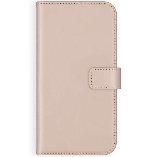 Selencia Étui portefeuille en cuir véritable Samsung Galaxy S21 - Dusty Pink