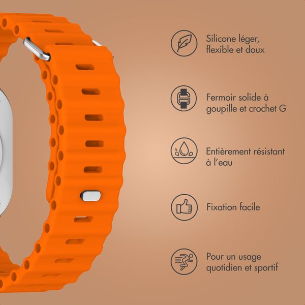 Accezz Bracelet Ocean Apple Watch | 44/45/46/49 mm - Orange