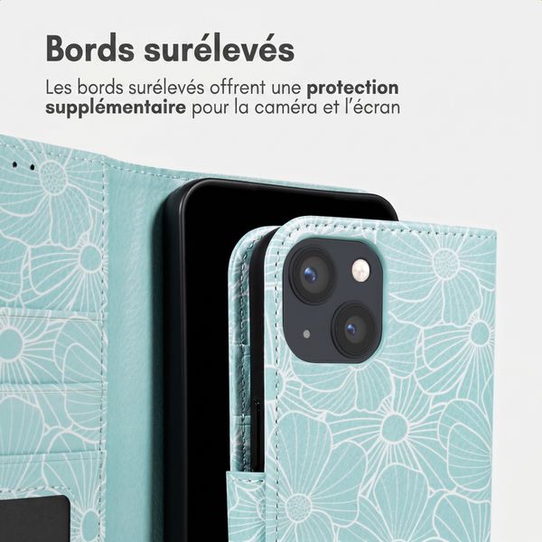 imoshion Étui de télephone portefeuille Design Apple iPhone 15 - Botanica