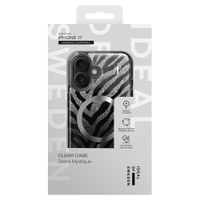 iDeal of Sweden Coque MagSafe transparente limitée Apple iPhone 17 - Zebra Mystique