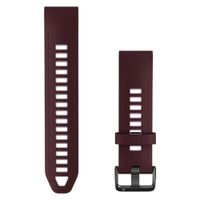 Garmin Bracelet QuickFit® en silicone  - Connexion Garmin QuickFit® 20 mm - Dark Cherry / Dust Rose