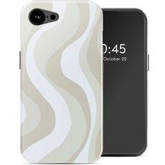 Selencia Coque arrière Vivid avec MagSafe Apple iPhone 17e / 16e - Desert Waves Beige