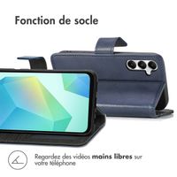 imoshion Étui de télephone portefeuille de luxe Samsung Galaxy S25 / S24 - Bleu foncé