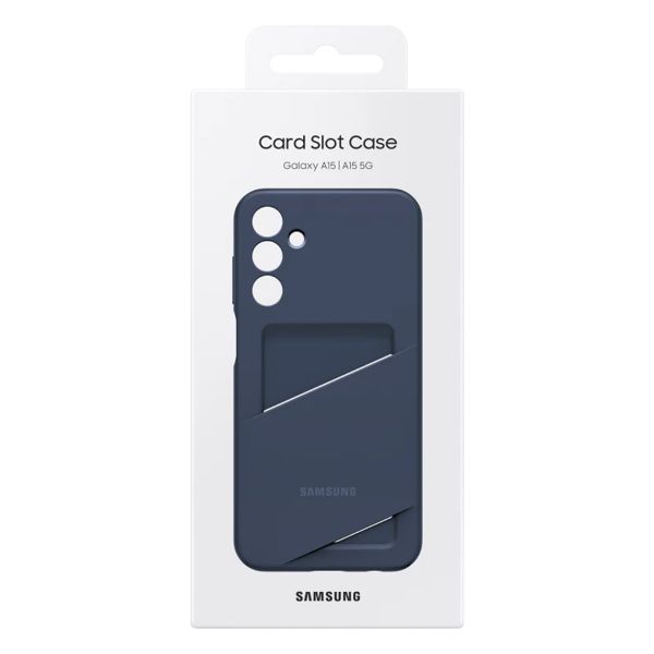 Samsung Original Coque porte-carte Samsung Galaxy A15 (5G/4G) - Black & Blue