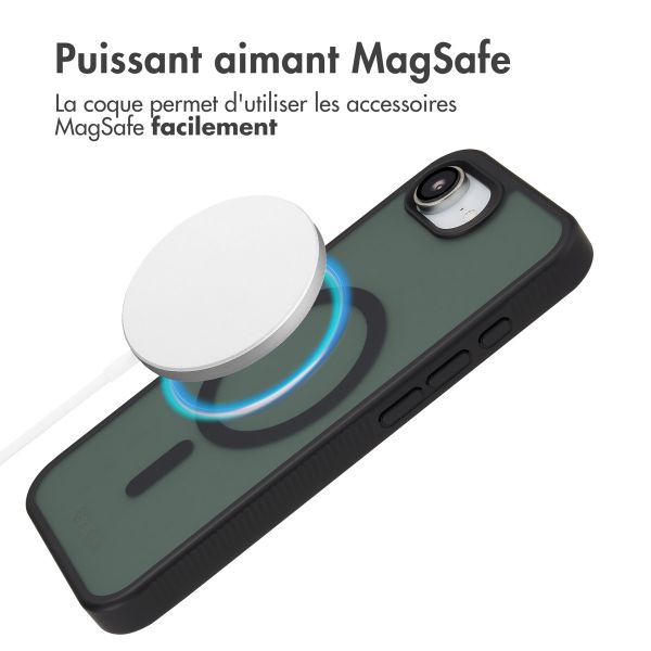 Accezz Coque Givrée Robuste avec MagSafe Apple iPhone 17e / 16e - Noir