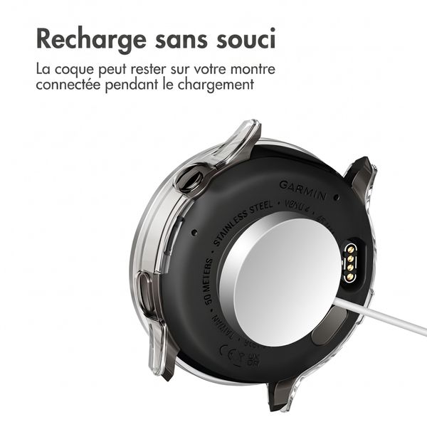 imoshion Coque rigide à couverture complète Garmin Venu 4 - 45 mm - Transparent