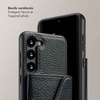 Selencia Coque de télephone Sera avec cordon et porte-cartes enveloppe Samsung Galaxy S23 - Noir