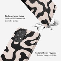 Selencia Coque arrière Vivid Samsung Galaxy A53 - Art Wave Black